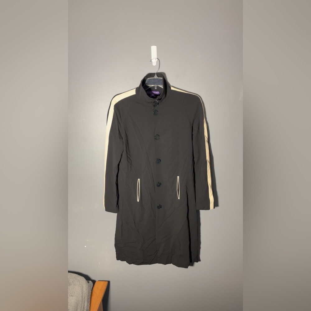 Ralph Lauren Purple Label Button Up Wool Mid Length Coat Size 10